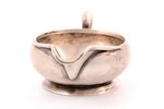 cream jug, silver, 800 standard, 90.7 g, h 4.6 x 12.5 x 7.6 cm, the border of the 19th and the 20th...