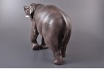 figurine, Elephant, porcelain, Riga (Latvia), M.S. Kuznetsov manufactory, 1937-1940, 18 (h) x 33 cm,...