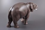 figurine, Elephant, porcelain, Riga (Latvia), M.S. Kuznetsov manufactory, 1937-1940, 18 (h) x 33 cm,...