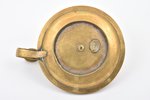 candlestick, marked F. Knoop, S.Petersbourg, brass, Russia, weight 685 g, base diameter 13.7 cm, h 6...