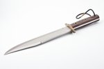 knife, Haller Bowie knife, stainless steel blade, Germany, total length 38.2 cm, blade length 26 cm,...