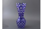 vase, colored glass, GDR(?), the 20th cent., h 34 cm...