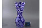 vase, colored glass, GDR(?), the 20th cent., h 34 cm...