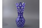 vase, colored glass, GDR(?), the 20th cent., h 34 cm...