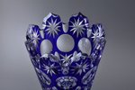 vase, colored glass, GDR(?), the 20th cent., h 34 cm...