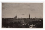 photography, Riga, dirigible "Graf von Zeppelin", Latvia, 20-30ties of 20th cent., 13.5х8.5 cm...