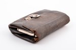 wallet, metal, leather, Russia, the border of the 19th and the 20th centuries, 10 x 7 x 2.5 cm...