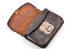 wallet, metal, leather, Russia, the border of the 19th and the 20th centuries, 10 x 7 x 2.5 cm...