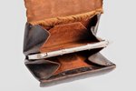 wallet, metal, leather, Russia, the border of the 19th and the 20th centuries, 10 x 7 x 2.5 cm...