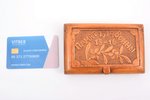 cigarette tin, in memory of the First World War, wood, Russia, the beginning of the 20th cent., 8.2...