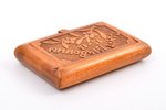 cigarette tin, in memory of the First World War, wood, Russia, the beginning of the 20th cent., 8.2...