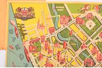 map, "Get to know Riga!" tourist plan of Riga (description missing), Latvia, 1935, 39.3 x 28 cm, A/S...