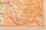 map of Latvia, "Physical Map of Latvia", 1:800000, P. Mantnieks Institute of Cartography, Riga, Latv...