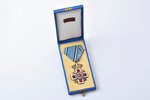 The Order of the Estonian Red Cross, 5th class, Estonia, 20-30ies of 20th cent., 57.6 x 38.8 mm, cas...