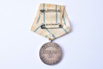 medal, Estonian Red Cross, Elu Peastmise EEst, For saving life, silver, Estonia, 20-30ies of 20th ce...