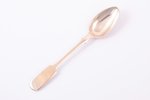 teaspoon, silver, 84 standard, 21.1 g, 14.6 cm, by Leopold Michelsen, 1870, Tallin, Estonia, Russia...