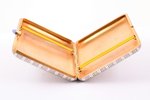 cigarette case, silver, 84 standard, 189.35 g, gilding, 10.2 x 7.5 x 1.6 cm, 1908-1917, St. Petersbu...
