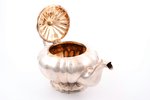 teapot, silver, 84 standard, 765.85 g, gilding, h 14 cm, by Nordberg Joseph, 1839, St. Petersburg, R...