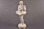 figurine, Ballerina with flower, porcelain, USSR, Dmitrov Porcelain Factory (Verbilki), molder - O.A...