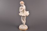 figurine, Ballerina with flower, porcelain, USSR, Dmitrov Porcelain Factory (Verbilki), molder - O.A...