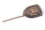 badge, LSM, Latvia, the 1st half of the 20th cent., 27 (54) x 17 mm, 1.91 g...