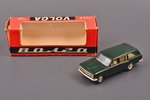 car model, GAZ 24 02 Volga Nr. A13, interior made of carbon, metal, USSR, 1983...