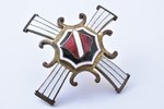 badge, 1st Latvian riflemen regiment (Troicka), bronze, Latvia, 20-30ies of 20th cent., 48.7 x 49.9...