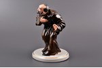 figurine, A Clerk, porcelain, Riga (Latvia), USSR, Riga porcelain factory, molder - Leon Tomoshitsky...