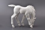 figurine, Grazing Foal, porcelain, USSR, LFZ - Lomonosov porcelain factory, molder - B.Y. Vorobyev,...