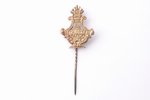 badge, Riga Estonian singing society "Imanta", silver, Latvia, Russia, 1880, 32.9 (68.8) x 26 mm, 2....