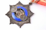 award, bicycling, silver, Latvia, 20-30ies of 20th cent., 46.7 (62) x 43 mm, 21.2 g, К.Wihtolin's wo...