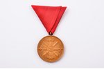 order of Vesthardus medal of honour with swords, 3rd class, bronze, Latvia, the 30ies of 20th cent.,...
