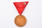 order of Vesthardus medal of honour with swords, 3rd class, bronze, Latvia, the 30ies of 20th cent.,...