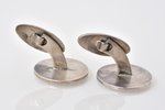 cufflinks, Olympics, Tallinn-80, silver, 916 standard, 16.56 g., the item's dimensions Ø 2.2 cm, Tal...