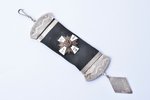 watch fob, 5th Cesis Infantry Regiment, silver, 875 standard, Latvia, 20-30ies of 20th cent., total...
