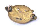 gorget patch, Auto-Tank division, bronze, Latvia, 20-30ies of 20th cent., 26.1 x 33.8 mm...