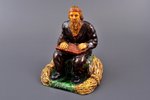 figurine, Kokle player, ceramics, majolica, Riga (Latvia), sculpture's work, molder - Jāzeps Panceho...