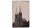 photography, Riga, church, Latvia, Russia, beginning of 20th cent., 13.8х8.8 cm...