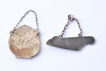 set of badges, 4 pcs., Latvian Conservatory and choir badges, silver, metal, Latvia, USSR, 20th cent...