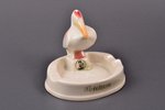 ashtray, advertisement for the stationery factory "Pelikan", porcelain, J. K. Jessen factory, Riga (...