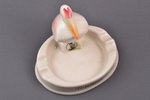 ashtray, advertisement for the stationery factory "Pelikan", porcelain, J. K. Jessen factory, Riga (...