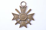 badge, War Merit Cross with swords, Third Reich, 2nd class, Germany, 1939, 48.9 x 48.8 mm, Steinhaue...