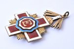 The Order of the Estonian Red Cross with star of the order, with rosette, for ladies (rosette), 1st...