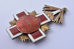 The Order of the Estonian Red Cross with star of the order, with rosette, for ladies (rosette), 1st...