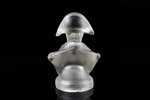 cologne bottle cap, in the form of a bust of Emperor Napoleon I, crystal. Produced by order of the c...