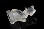 cologne bottle cap, in the form of a bust of Emperor Napoleon I, crystal. Produced by order of the c...