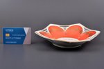 candy-bowl, porcelain, M.S. Kuznetsov manufactory, Riga (Latvia), 1937-1940, 23 x 18 x h 4 cm, secon...