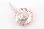 tea strainer, silver, 84 standard, 29.8 g, Ø 5.5 cm, 1880-1890, St. Petersburg, Russia...