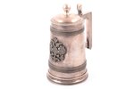 beer mug, silver, with coat of arms of the Russian Empire (possibly added later), 84 standard, 514.1...