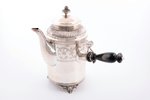 coffeepot, silver, 830 standard, weight of item without handle: 599 g (total weight 729.2 g), h 23.2...